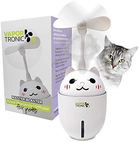 PetLuv Набор от обектите с успокояващи феромони Vapor-Tronic за котки с въздействие с вентилатор, за замъгляване, за Многофамилни