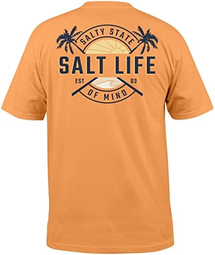 Мъжки t-shirt Salt Life First Light с кръгло деколте и къс ръкав