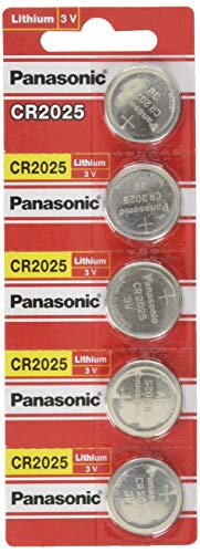 Panasonic CR2025-5 CR2025 3V Литиева Монетная батерия (опаковка от 5 броя)