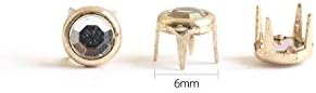 Камъни-карамфил NBK F3-409, 4 нокът, Златни, 0,2 инча (6 мм), Опаковка от 10