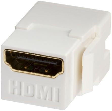 Вграденият съединител на трапецовидните изкривявания HDMI, Защелкивающийся за стенните панели HDMI с Gilding - Слонова кост