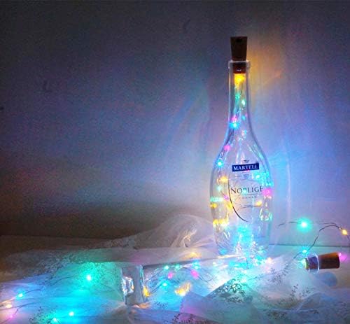 Cynzia 20 led осветителни тела за бутилки за Вино с тапа, 15 опаковки, Страхотна Лампа във формата на конфитюри, захранван с