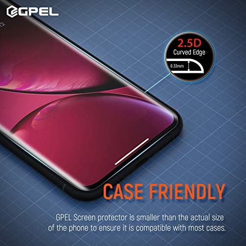 Защитно фолио Gpel за iPhone XS/ iPhone 11 Pro е съвместима с корпус от настоящия закалено Стъкло-Удобна
