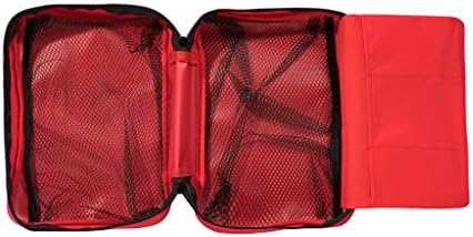 Jipemtra Red Чанта за оказване на Първа Помощ, Празна Пътна Спасение Чанта За Първия Отговор, Компактна Чанта за Оцеляване,