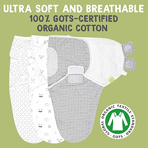 Набор от органични Бебешки Пеленальных Одеяла KeaBabies и Детски Бамбук Мочалок - Baby съществено значение за
