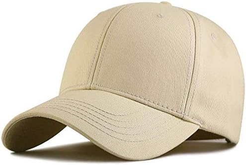 Размерите Однотонная бейзболна шапка размер XXL 62-65 см от Структурирана за Голям кепър лента през Главата