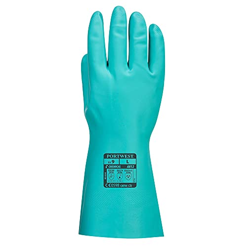Лека химическо рукавица Portwest A812 Nitrosafe Plus Зелен цвят, размер ХХ