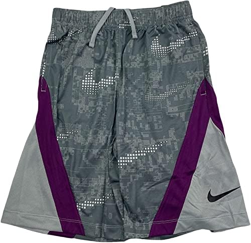 Спортни дрехи Nike Big Kids Dominate с принтом DA0853-077 Опушен-Сиви къси панталони за момчета Small