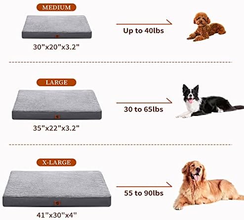Голямо легло за кучета Clearance за малки и средни кучета, Ортопедично легло за кучета от Пяна под формата на кутия за