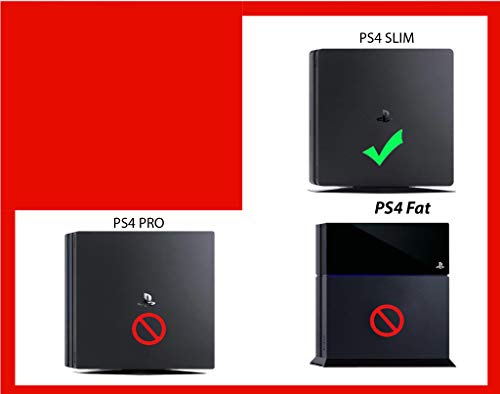ZOOMHITSKINS PS4 Тънка кожа, която е съвместима с Playstation 4 Тънка, Хубава Розово-синята Кученце Corgi,