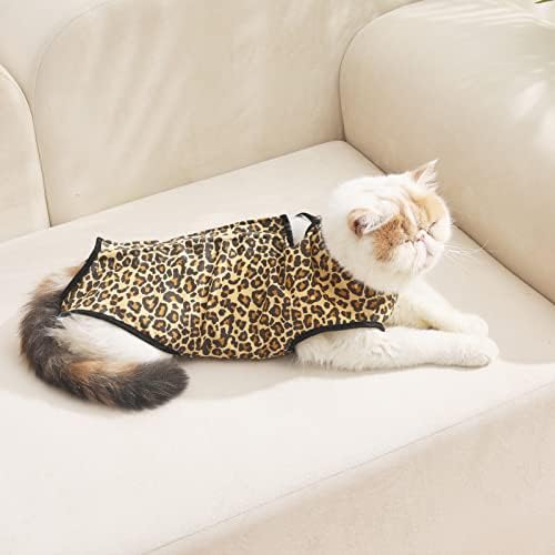 Възстановителен костюм за котки Jiupety, Котешки Боди за лечение на рани в областта на корема След операция или Кожни заболявания,