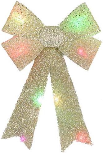 Свети лука Страната на играчките - Коледна украса на батерии - в Различни цветове и размери (злато 45 см)