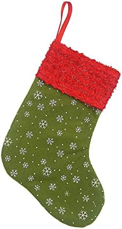 Коледни Малки Чорапи Висящи Украшения във формата на Елхи и Коледни Чорапи Подарък Пакет Акрилни Скъпоценни