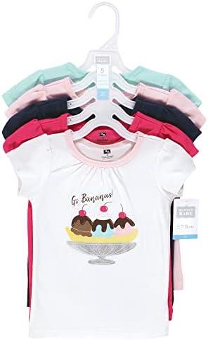 Детски тениски Hudson Baby Унисекс С къс ръкав, Динозавър-сладолед, 18-24 месеца