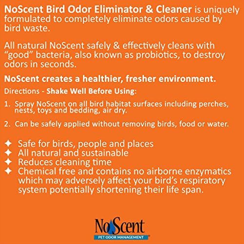 Спрей за почистване на птичи клетки, без мирис и борба с миризмата на домашни любимци, естествени ароматизатори за камерата