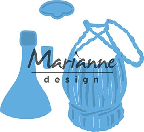 Печат на италианската бутилки вино Marianne Design Creatables Tiny's, Син Металик, 13 x 9.9 мм x 0,2 см