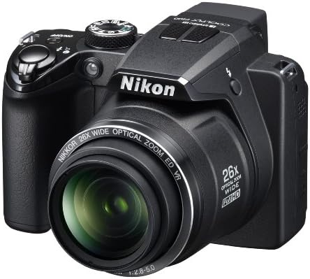 Цифров фотоапарат Nikon Coolpix P100 на 10 Mp с 26-кратно оптично намаляване на вибрациите (VR) и 3-инчов LCD дисплей (черен)
