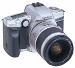 Комплект огледално-рефлексен фотоапарат Minolta Maxxum 4 Date със сребрист зуум-обектив 28-80 mm с автофокусировкой