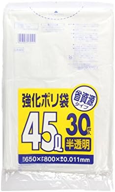 日サニパサニパサニパククク (Sanipak) Опаковка от 30 Торбички, Аксесоари за боклуци кошчета, 45 л, Прозрачна