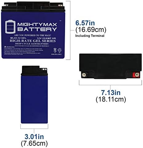 Преносимото Гелевый батерия 12V 22AH за несгибаемого стартер SCH 12-22-3 - 4 бр.