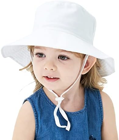 Детска Солнцезащитная Шапка за деца, Детски Слънчеви шапки с регулируема яркост UPF 50 +, Лятна Плажна Шапка с