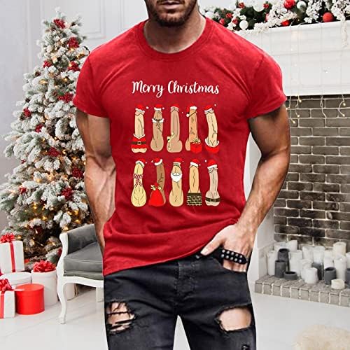 XXBR, Коледни тениски с къс ръкав за мъже, Дизайнерски костюми с грозни коледа принтом, Забавни спортни тениски