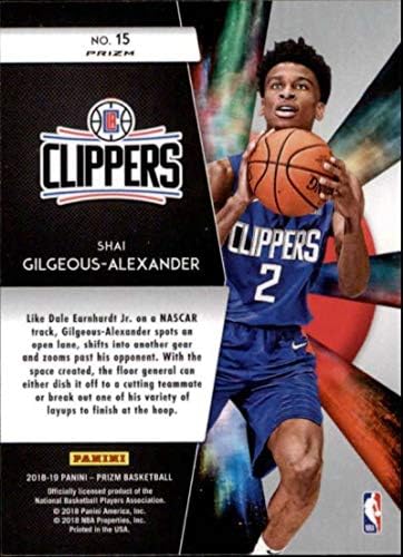 2018-19 Нов Панини Prizm Phenoms Prizms Грийн 15 Шай Гилджиус-Баскетболно картичка на Александър Лос Анджелис