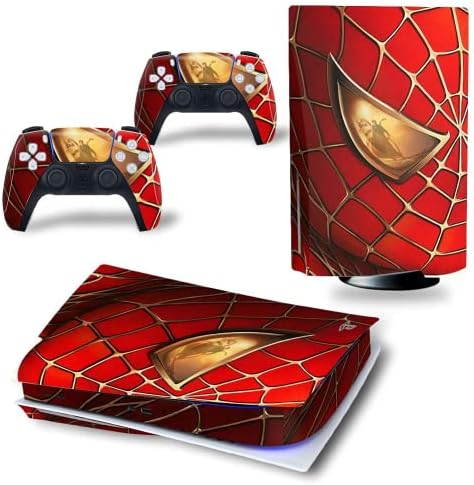 PS5 Skin Disc Издание за конзоли и контролери, vinyl стикер, устойчиво на надраскване за Playstation 5 - Super Hero