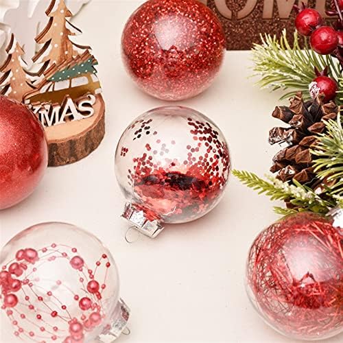 ROYIO Коледна топка Украса Коледна топка Многоцветни Орнаменти Небьющийся Украшение Комплект Цветни Топки за Коледната елха