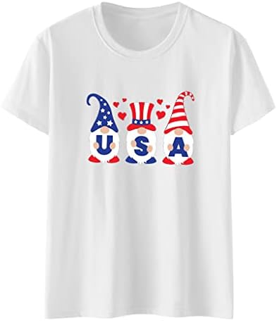 Жена Деня на Независимостта, Лятна Тениска С къс ръкав, Ризи с Джапанки, Модерен Топ, Блуза, Скъпа Свободна Базова