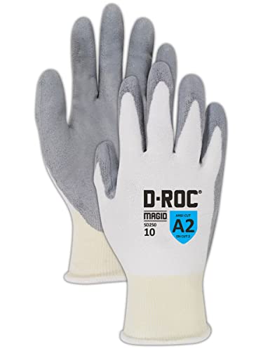 Работни ръкавици MAGID с общо предназначение, устойчиви на гумата ниво А2, 96 PR, Суха улавяне, С антиоксидантна полиуретанова