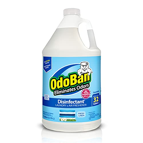 Концентрат дезинфектант OdoBan и средство за отстраняване на миризма, 1 Галон, Аромата на прясно бельо