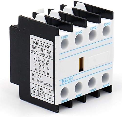 Спомагателни контактни блокове Baomain с лицевым монтиране F4-31 за контакторов ac серия CJX2 3NO /1NC в опаковка