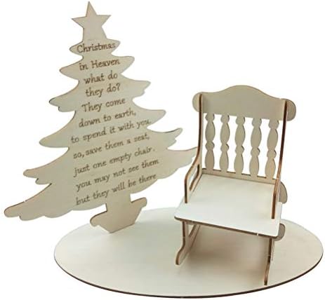 Декорации за дома, 2 ЕЛЕМЕНТА Коледна Украса За вашия Работен Плот Дървена Коледно Дърво Стол Декор на Работния Плот