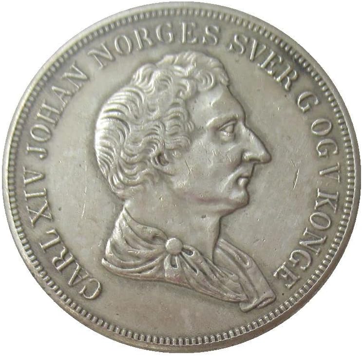 Възпоменателна монета чуждестранна репродукции 1844 г. на норвежката марка ½ Spishdelle