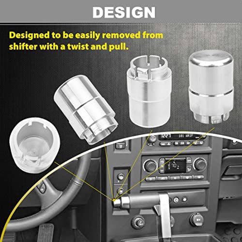 gtpartes Billet Алуминиеви бутони за превключване на предавките, Съвместима с Hummer H2 и H2 SUT (БЕЗ ABS)