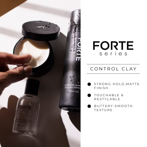 Глина за коса Hair Control за мъже от серията Forte | Просто приложение | Глинена червило за по-лесен контрол,