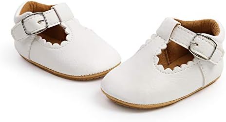 myppgg / Обувки на равна Подметка Мери Джейн за Малки Момичета; Принцеса Рокля с Блестящ Лък; Обувки за Яслите;