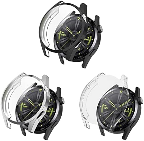 Защитен калъф FitTurn, Съвместим с Huawei Watch GT3 GT 3, 42 мм калъф от TPU, Мек Ултра-Защитна Броня (A)