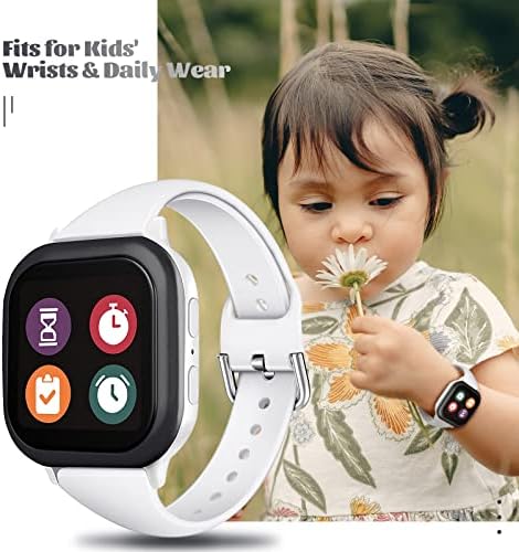 Diaomao е Съвместим със Сменен каишка за часовник Gizmo 20 мм за деца, Момичета и Момчета, Тънки Меки Силиконови Спортни