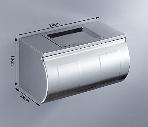 Титуляр на ролка тоалетна хартия от неръждаема стомана, Водоустойчив кутия за тоалетна хартия, кутия за салфетки за баня-B