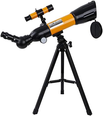 Телескоп Yamezda за Деца, Възрастни, Начинаещи, 50 мм Астрономически Рефрактор със Статив, идеален космически