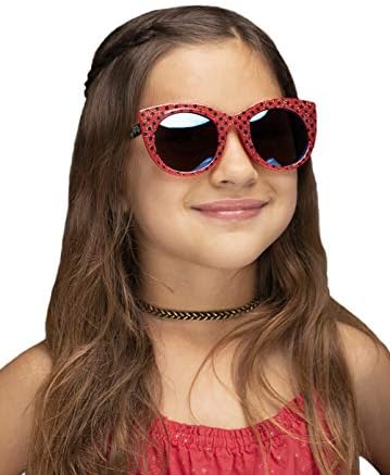 Слънчеви очила за деца с красиви блестящи точки под формата на калинка, Детски Размер, Нюанси UV400 Arkaid, Мулти, един