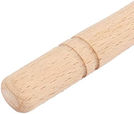 Нов Lon0167 Кожевенный стан с дървена дръжка За пресоване на кожата здрав ефективност Кромкооблицовочный метален валяк