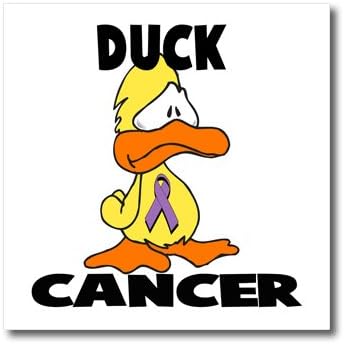 3. Дизайн лента за информиране за рак на патици Drose Duck-Ютия на теплопередаче, 6 на 6 сантиметра, за бял материал (ht_114386_2)