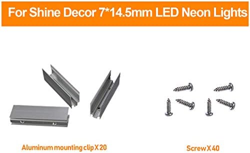 Комплект Decor Shine комплектът включва монтажни скоби с Топъл комплект неонови веревочных тела с дължина 5 метра / 16,4