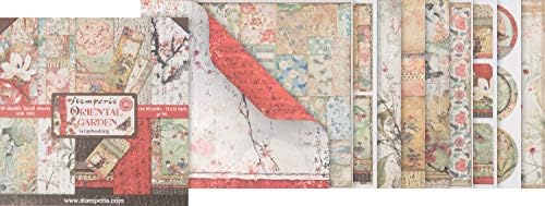 Листове хартия Stamperia International KFT - Oriental Garden, 30,5 x 30,5 (12 x 12), Цветни
