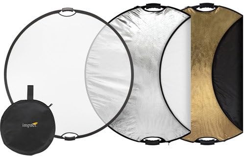 Удароустойчив Сгъваема кръгла рефлектор 5 в 1 с дръжки (42 инча)