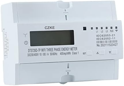 KDEGK Монофазен 220v 50/60 Hz 65A Din рейк WiFi умен брояч на енергия Таймер Монитор Брояч кВтч Ваттметр (Цвят: