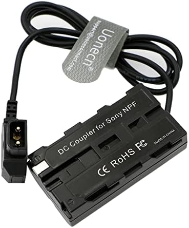 Uonecn D-Tap за NP F550 Фиктивен Батерия Навити захранващ Кабел Кабел за Адаптер е Съвместим с монитор Sony